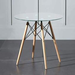 Da Cucina Rotondo In Vetro Temperato, Tavolo Da Pranzo Moder