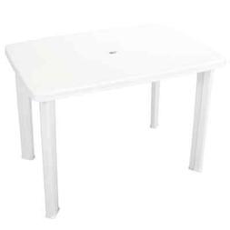 Da Giardino 101x68x72 Cm Plastica Bianco Tavolino Tavola Est