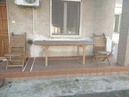 Da Giardino Con Sei Sedie  Legno Di Acacia Nuovo Ancora Imba