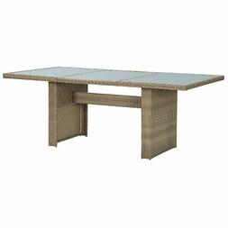 tavolo da giardino marrone 200x100x74 cm in