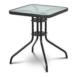 Da Giardino Quadrato Da Esterno Bistro Piastra Vetro Metallo