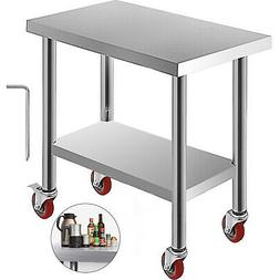 Da Lavoro Per Cucina Professionale Con Le Ruote In Acciaio I