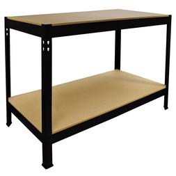 Da Lavoro Nero Q-rax Senza Bulloni In Acciaio E Mdf 90x120x6