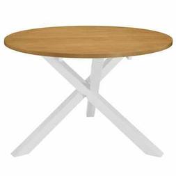 Da Pranzo Bianco Rotondo 120x75 Cm Mdf Legno Hevea Arredo Cu