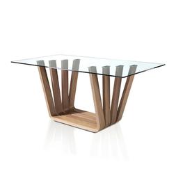 Da Pranzo Con Base In Legno Impiallacciato Noce 180 Cm