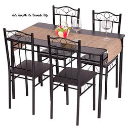 Da Pranzo Cucina,sala Da Pranzo Con 4 Sedie Colore Wenge Des