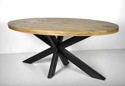 Da Pranzo Forte Ragno Ovale 180 Cm Legno Massello In Sala