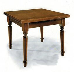 Da Pranzo Gambe Tornite In Legno Arte Povera 100x100 A Libro