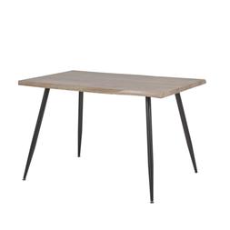 Da Pranzo In Legno Chiaro / Nero 120 X 80 Cm Luton