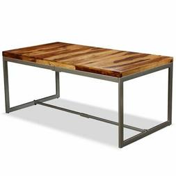 Da Pranzo In Legno Massello Di Sheesham E Acciaio Salotto Cu