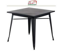 Da Pranzo, Tavolo Da Ristorante, In Metallo  Nero Opaco Dim.