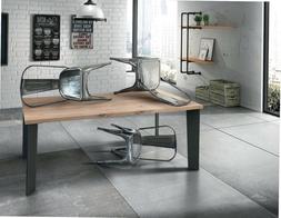 Design  Industriale Rovere 4 Cm Scelta Misure Casa Ufficio H