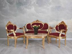 E Sedie 4tlg Osti Arredamento Barocco Divano Poltrona Marmor