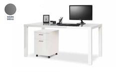 Grigio Scuro Lucido 140 Modello B. Misure 140 X 80 X 75 Cm