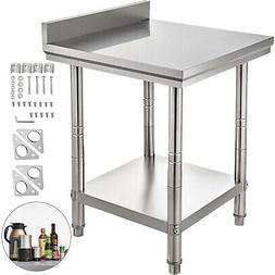 In Acciaio Inox Cm 60x60x88h Con Alzatina Per Gastronomia Pr