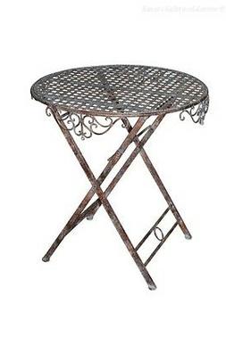 In  Ferro Battuto Tavolo Da Giardino Rotondo Tavolo Esterno 