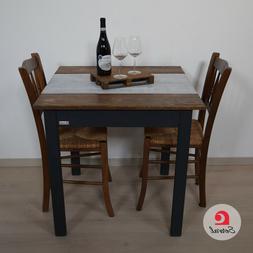 tavolo in legno massello di abete quadrato