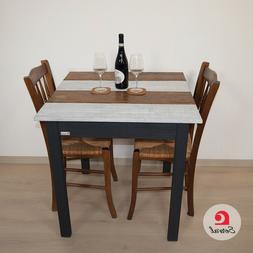 In Legno Massello Di Abete Quadrato - 80x80x75_mod. Scindare