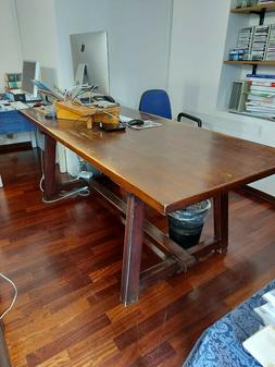 In Legno Massello Rettangolare 200x90x76 Cm