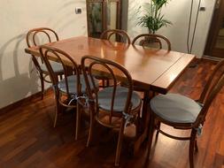 In Pino + 6 Sedir Thonet. 140 X 80 Ottime Condizioni