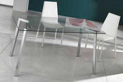 In Vetro Kirk Per Soggiorno Pranzo Ufficio O Studio Gambe Me