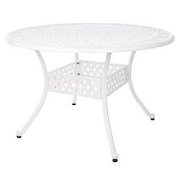 Ivrea 120 Cm Tondo In Alluminio Bianco Da Esterno Per Giardi