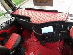 Lungo Cruscotto Cabina In Legno Rosso Led Volvo Fh Dal 2002 