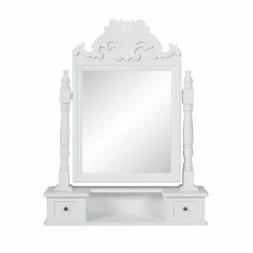 Make Up Stile Classico Con Specchio Oscillante Bianco E2b4