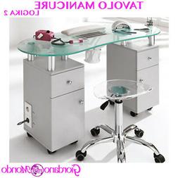 Manicure Con Aspiratore Polveri E Cuscino Poggiamani Profess