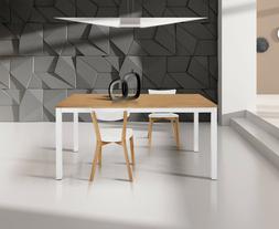 Moderno Cucina Soggiorno Rovere Con Struttura In Metallo Bia