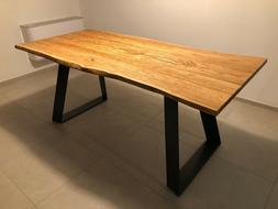 Moderno Industrial Design Top In Legno Massello A Scelta    