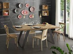 Moderno Rettangolare In Legno Massello 200 X 100 Con Gambe I