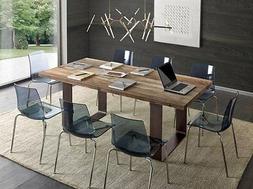 Moderno Rettangolare In Legno Massello 200 X 100 Con Gambe I