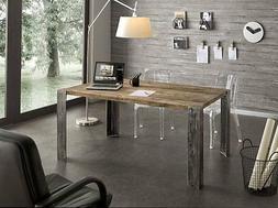 Moderno Rettangolare In Legno Massello 200 X 100 Con Gambe I