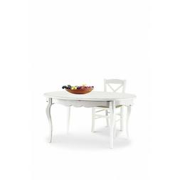 Ovale Bianco, Con 1 Allunga Da 50 Cm, 160x100x75h