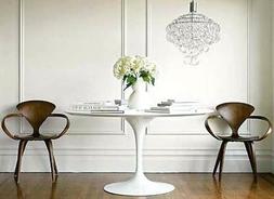 Ovale Eero Saarinen Tulip Bianco 140&times;85 Cm Lucido Laccatura