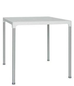 tavolo per esterno 75x75x72 in alluminio e