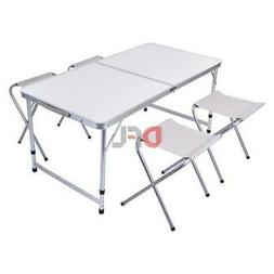 Pic Nic Mix Pieghevole Completo Di 4 Seggiolini Cm. 120x60x7