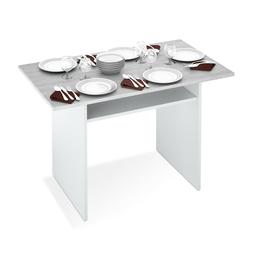 Pieghevole , Apertura A Libro, Bianco E Grigio Cemento