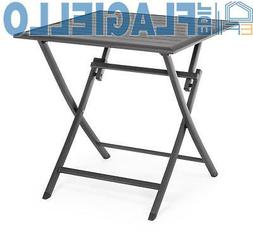 Pieghevole Elin 70x70 Antracite Lh32 In Alluminio Per 4 Pers