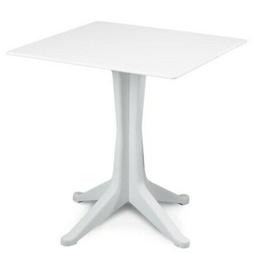 Ponente Bianco Quadrato 70x70x72cm In Polipropilene Per Este