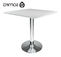 Quadrato 80x80 Bianco, Tavolino Da Bar Mod. Romeo