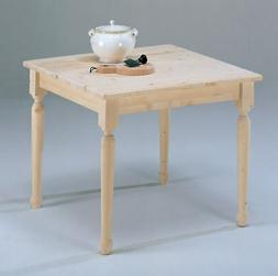 Quadrato 80x80x75 Cm In Legno Di Massello Fumer Country