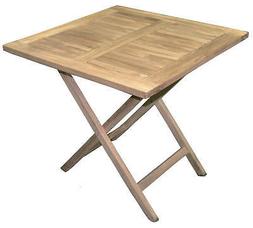 Quadrato Pieghevole Da Giardino 80x80 Cm In Legno Teak Vorgh