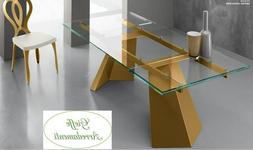 Rett. All.160/240 Base Acciaio Piani In Vetro/float Ceramica