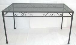 Rettangolare In Ferro Battuto Cm.140x80xh76 Tavoli Arredamen