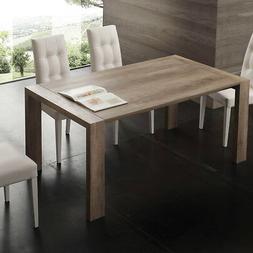 Rettangolare In Legno All Bianco Poro Aperto/rovere Nodato/g