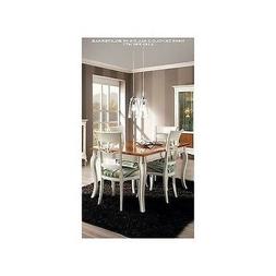 Rettangolare Intarsiato Bicolore Legno Massello