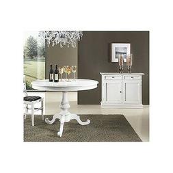 Rotondo Legno Laccato Bianco X Sala Salotto Cucina - Vari Co
