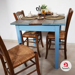 Rustico In Legno Massello Di Abete Mod. Azzurro